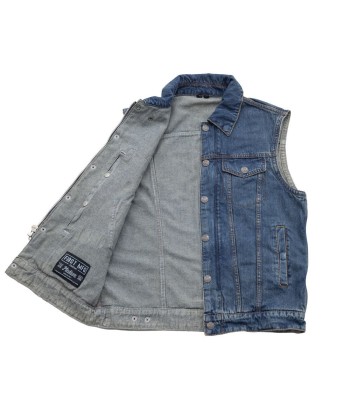 Showdown Motorcycle Lightweight Denim Vest Economisez 