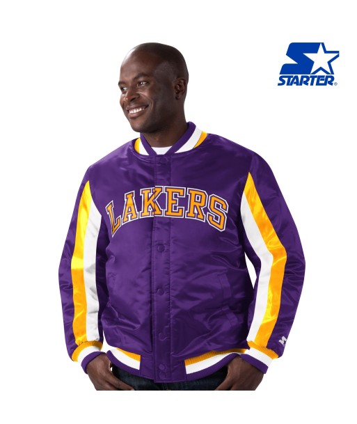 Starter Los Angeles Lakers Stripe Jacket outlet