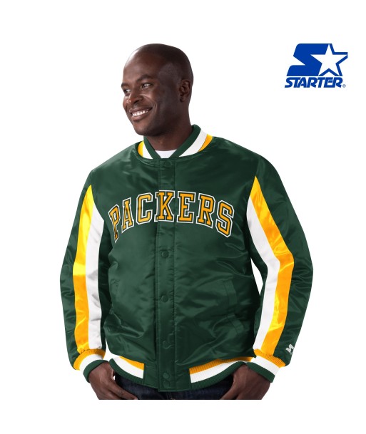 Starter Green Bay Packers Stripe Jacket Comparez plus de prix