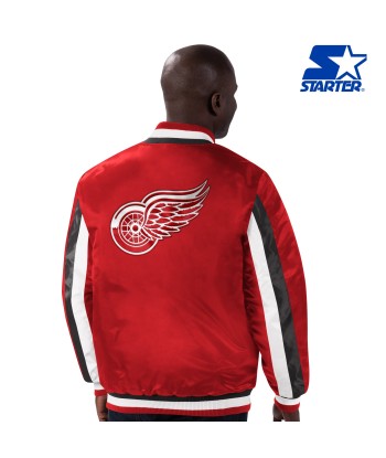 Starter Detroit Red Wings Stripe Jacket hantent personnes