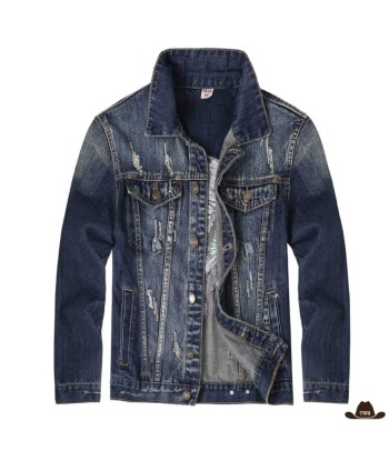 Veste en Jean Brodée de pas cher