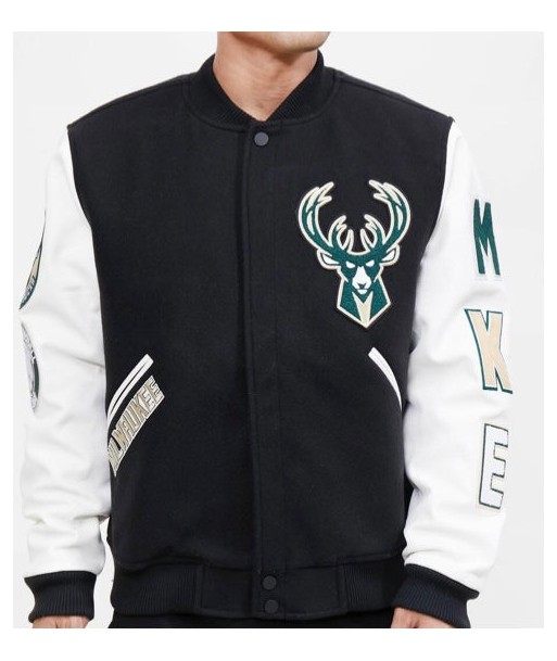 Pro Standard Milwaukee Bucks Varsity Jacket Faites des économies