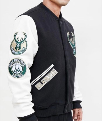 Pro Standard Milwaukee Bucks Varsity Jacket Faites des économies