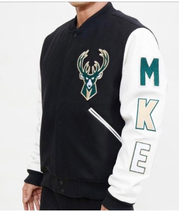 Pro Standard Milwaukee Bucks Varsity Jacket Faites des économies