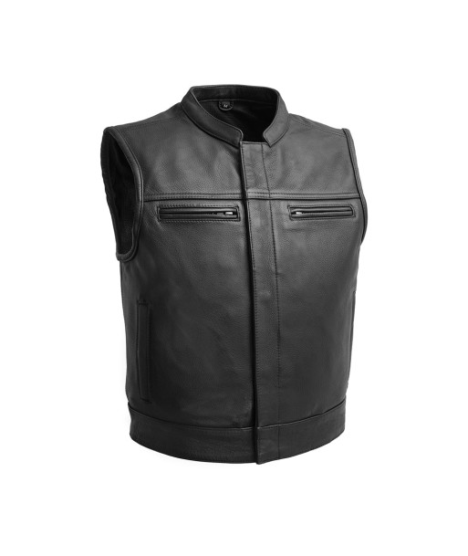 Lowrider Men's Motorcycle Leather Vest pas chere