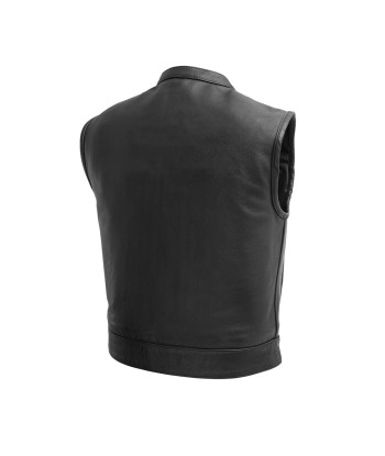 Lowrider Men's Motorcycle Leather Vest pas chere