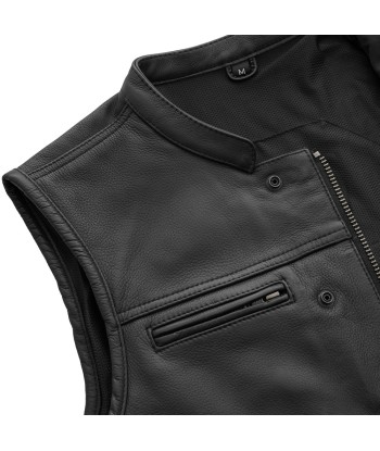 Lowrider Men's Motorcycle Leather Vest pas chere