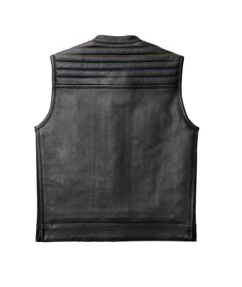 Dio - Men's Leather Motorcycle Vest - Limited Edition pas cher