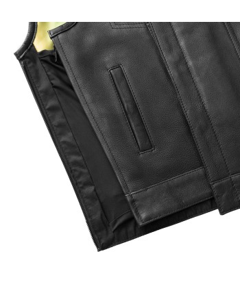 Dio - Men's Leather Motorcycle Vest - Limited Edition pas cher