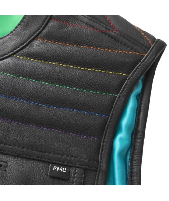 Dio - Men's Leather Motorcycle Vest - Limited Edition pas cher