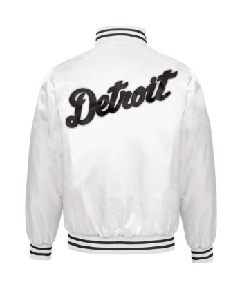 Starter Detroit Tigers Old English D Patent Leather Nylon Jacket Les magasins à Paris et en Île-de-France