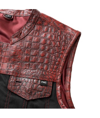 Fireball - Men's Leather/ Denim Motorcycle Vest - Limited Edition Comment ça marche