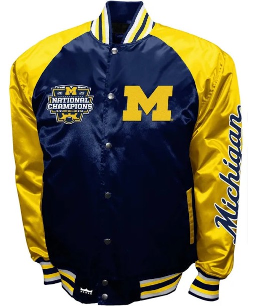 University of Michigan Wolverines Satin Jacket paiement sécurisé