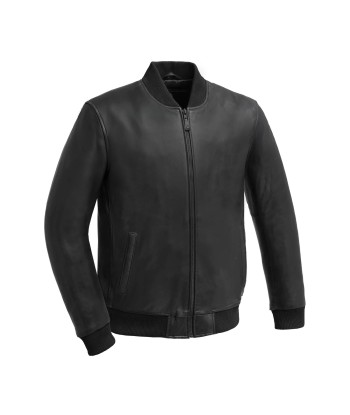 Dravis Mens Leather Bomber Jacket shop