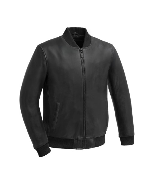 Dravis Mens Leather Bomber Jacket shop