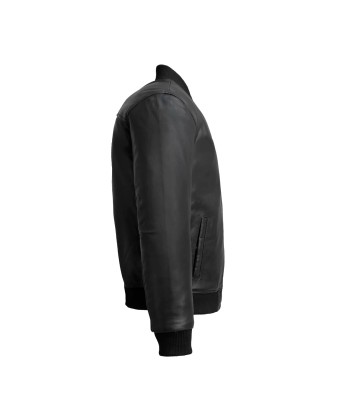 Dravis Mens Leather Bomber Jacket shop