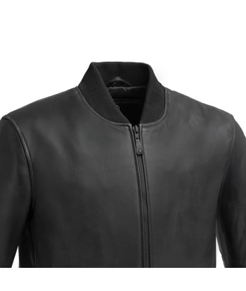 Dravis Mens Leather Bomber Jacket shop