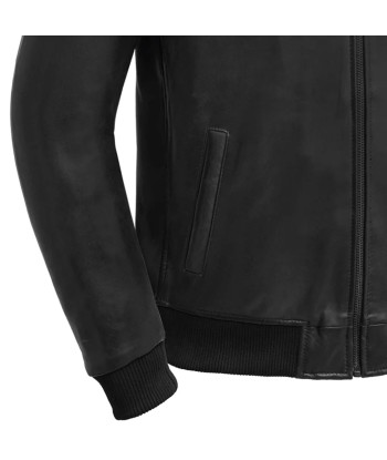 Dravis Mens Leather Bomber Jacket shop