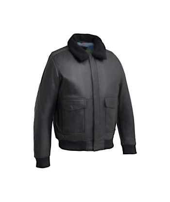 Baron Mens Bomber Leather Jacket Profitez des Offres !