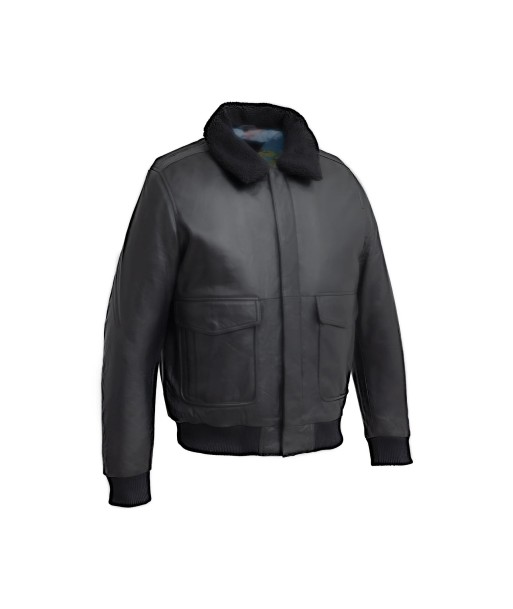 Baron Mens Bomber Leather Jacket Profitez des Offres !