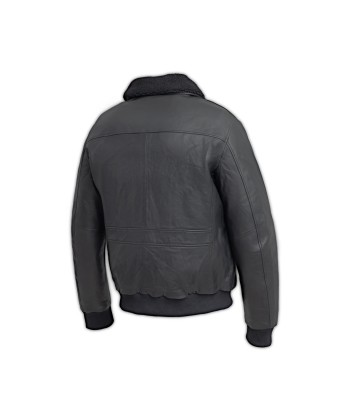 Baron Mens Bomber Leather Jacket Profitez des Offres !