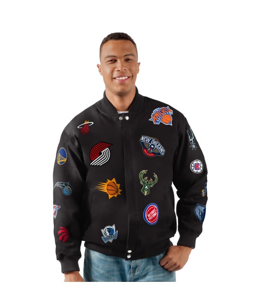 Carl Banks NBA Twill Collage Jacket acheter