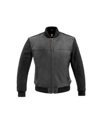 Andre Mens Varsity Leather Jacket Paris Déstockage Promo