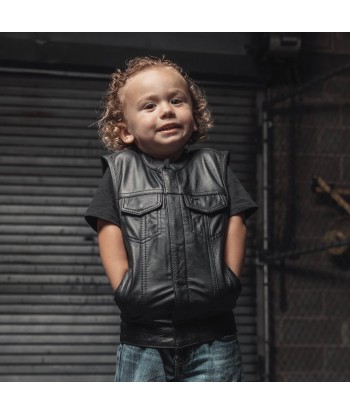 Bad Boy-  Kid's Leather Vest pas chere