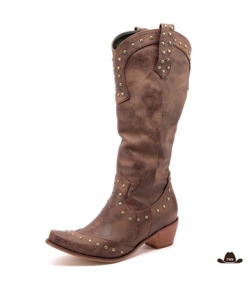 Bottes Cowboy Femme Marron soldes