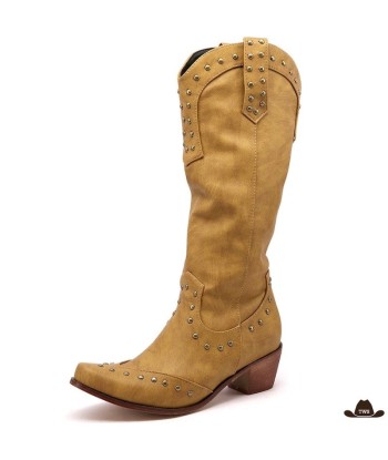 Bottes Cowboy Femme Marron soldes