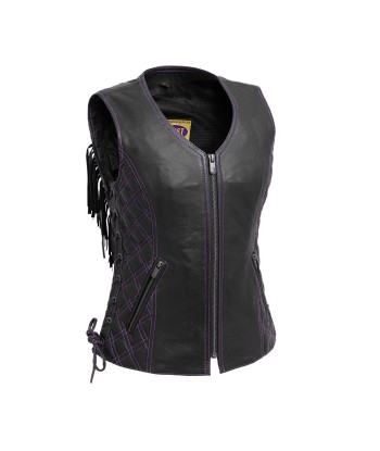 Bandida Women's Motorcycle Leather Vest pas cher 