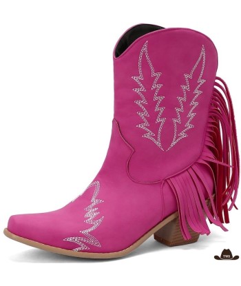 Bottines Western Rouge ou a consommer sur place