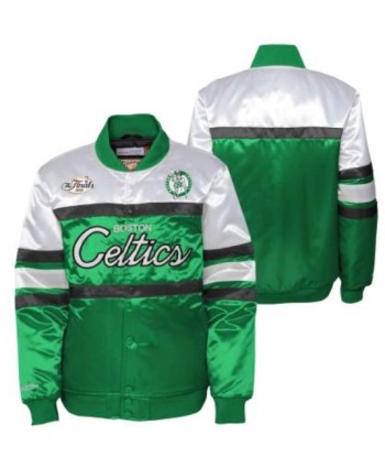 Mitchell and Ness Kids Boston Celtics Satin Jacket à prix réduit toute l'année