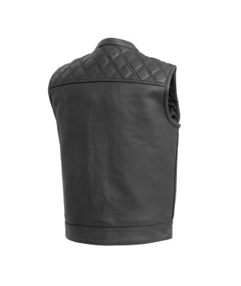 Downside Men's Motorcycle Leather Vest 50% de réduction en Octobre 2024