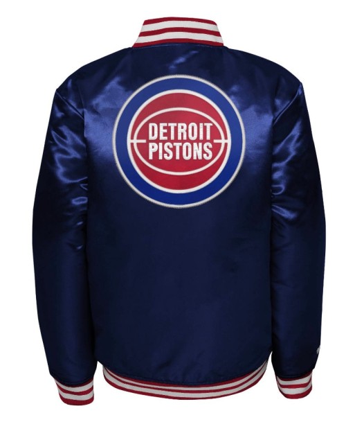 Mitchell and Ness Kids Detroit Pistons Satin Jacket français