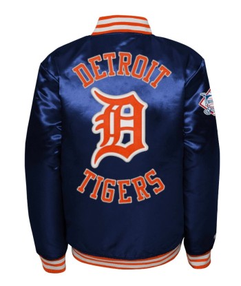 Mitchell and Ness Kids Detroit Tigers Satin Jacket Paris Déstockage Promo