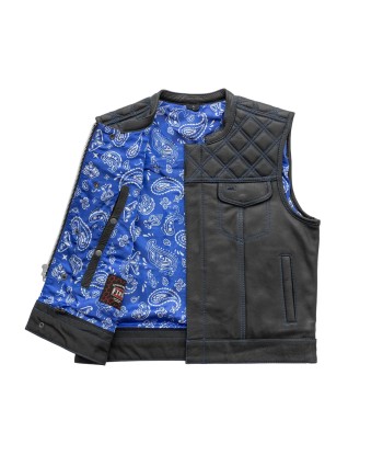 Upside Men's Club Style Leather Vest de la marque