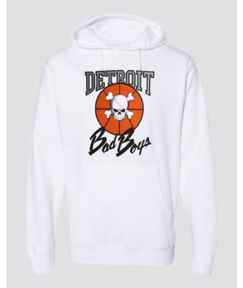 Authentic Detroit Bad Boys Hoody Sweatshirt - White Comparez plus de prix