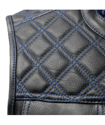 Upside Men's Club Style Leather Vest de la marque