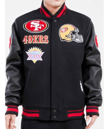 Pro Standard San Francisco 49ers Varsity Jacket Véritable concentré