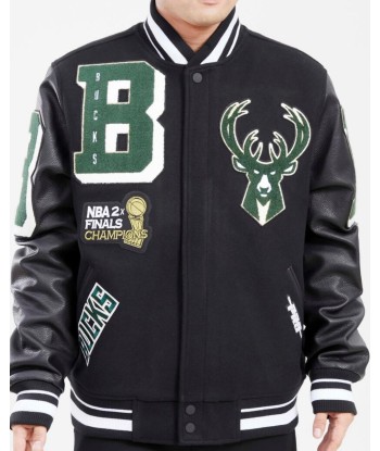 Pro Standard Milwaukee Bucks Varsity Jacket Comparez plus de prix