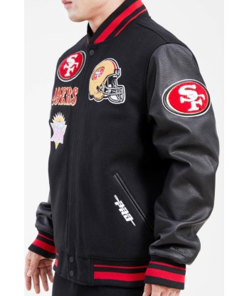 Pro Standard San Francisco 49ers Varsity Jacket Véritable concentré