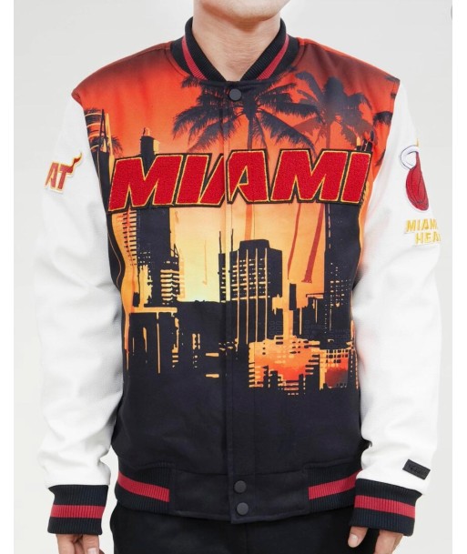 Pro Standard Miami Heat Varsity Jacket destockage