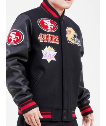 Pro Standard San Francisco 49ers Varsity Jacket Véritable concentré