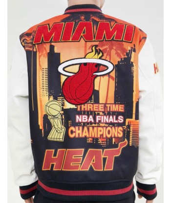 Pro Standard Miami Heat Varsity Jacket destockage