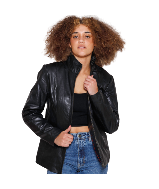 Francine Womens Fashion Leather Jacket Par le système avancé 