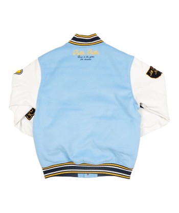 Pelle Pelle World Famous Wool and Leather Varsity Jacket - Blue du meilleur 