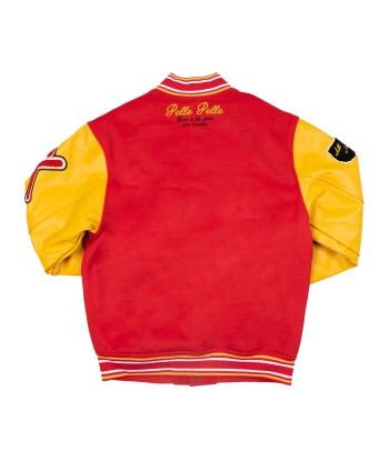 Pelle Pelle World Famous Wool and Leather Varsity Jacket - Red acheter