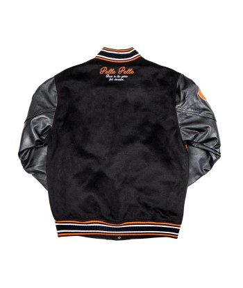 Pelle Pelle World Famous Wool and Leather Varsity Jacket - Black JUSQU'A -70%! 