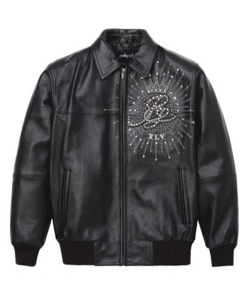 Pelle Pelle 45th Anniversary Studded Leather Varsity Jacket - Black prix pour 